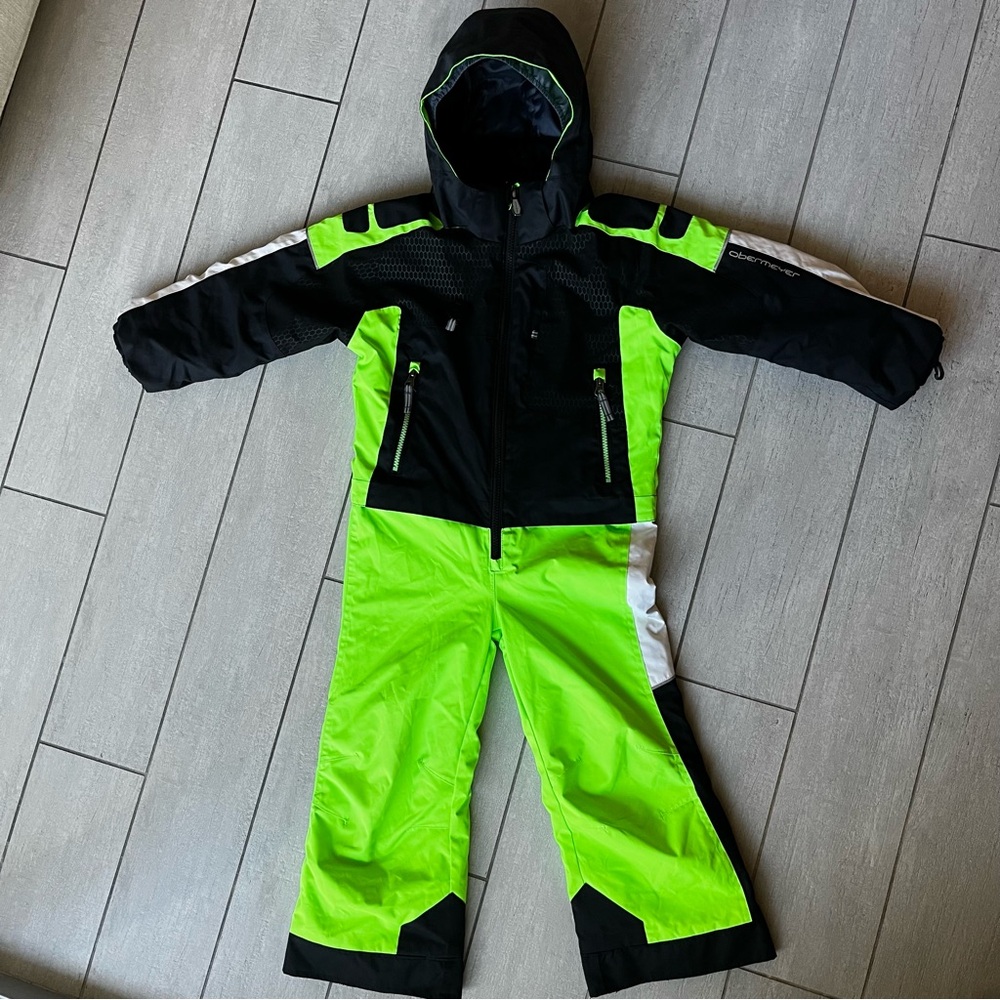 Kids Obermeyer I-Grow One-Piece Ski Snowsuit Snowboard Suit Size 5 Gorpcore